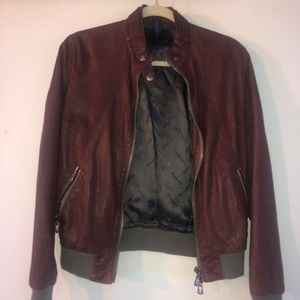 BENHEART Italian Leather bomber jacket